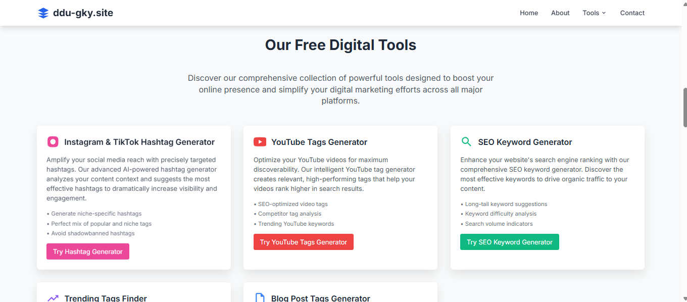 Free Digital Tools WordPress Script for Creators & Marketers – Easy AdSense Approval