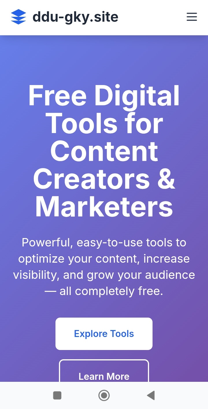 Free Digital Tools WordPress Script for Creators & Marketers – Easy AdSense Approval