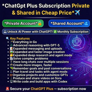 Get ChatGPT Plus in Cheap Price | Private & Shared Available